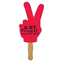 Peace Sign Fast Hand Fan - 1 Day