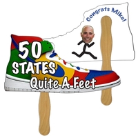 Shoe Hand Fan Full Color (2 Sides)