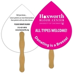 Tear Drop Hand Fan Full Color (2 Sides)