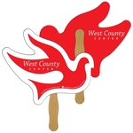 Dove Hand Fan Full Color (2 Sides)