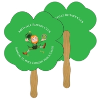 Clover Hand Fan Full Color (2 Sides)... from ASI 67620 Lion Circle Corp