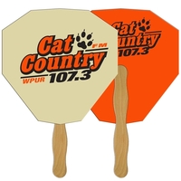Gem Hand Fan Full Color (2 Sides)