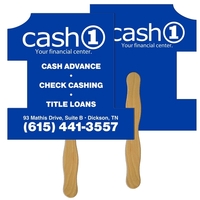 #1 Hand Fan Full Color (2 Sides)... from ASI 67620 Lion Circle Corp