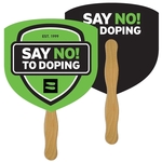 Shield Hand Fan Full Color (2 Sides)