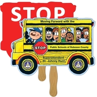 Bus Hand Fan Full Color (2 Sides)