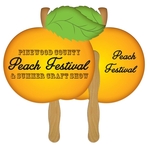 Peach Hand Fan Full Color (2 Sides)