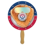 Round Hand Fan w/ Fireworks Film