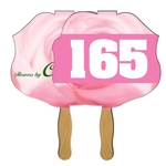 Rose Auction Sandwiched Hand Fan Full Color
