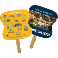 Hourglass Sandwiched Hand Fan Full Color