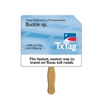 Price Tag Sandwiched Hand Fan Full Color