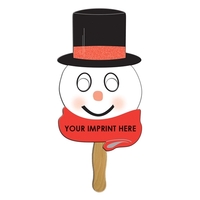 Snowman fan with top hat on a stick, made from poster... from ASI 67620 Lion...