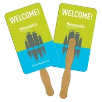 Rectangle Hand Fan Full Color (2 Sides) 9 x 5... from ASI 67620 Lion Circle Corp