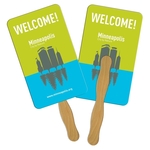 Rectangle Hand Fan Full Color (2 Sides) 9 x 5