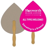 Tear Drop Recycled Hand Fan