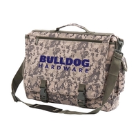 Digital Camo Briefcase Messenger Bag