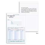 Special Parts Order Form, 3 Part