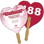 Heart Sandwiched Hand Fan