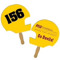 Helmet shape auction fan with hidden wooden stick.... from ASI 67620 Lion...