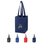 REUSABLE 4 BOTTLE ADJUSTABLE WINE TOTE
