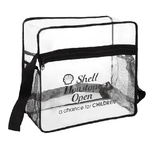 Clear Event Tote w/ Side Mesh Pocket