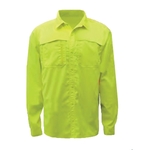 Non-ANSI Butoon Down Shirt W/SPF 50 - Lime