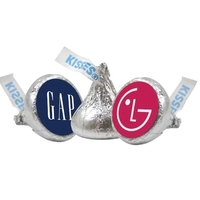 Hershey's Kisses® with customizable four-color process label on the bottom......