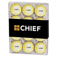 Twelve pack of chocolate covered Oreos® featuring nonpareil sprinkles.......