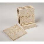Limestone Coaster Set