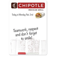 5.5" x 8" Write-On-Wipe-Off Board