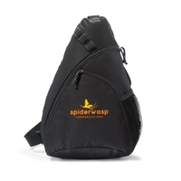 Sling bag made of 600 denier polyester with two zippered compartments,......