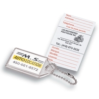 Soft Vinyl I.D. Key Tag