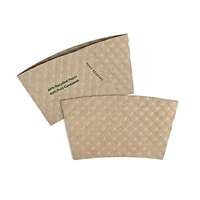 Small Kraft Hot Cup Sleeves - Flexographic printed