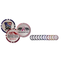 Premium Direct Print Poker Chip Golf Ball Markers