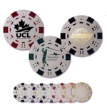 Color Foil Stamped Dice Poker Chips