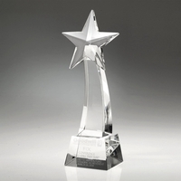 Awards-8-1/2" high rising star optical crystal award/trophy.... from ASI...