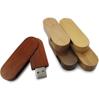 Wooden Swivel USB Flash Drive