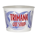 16 oz. Paper Dessert/Food Cup Flexographic printed