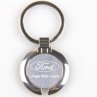 Round shape chrome metal key holder... from ASI 74585 Nu Promo International...