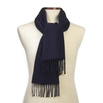 SALE - Navy Acrylic Scarf
