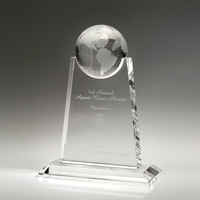 Awards- Paramount Globe optical crystal award/trophy.... from ASI 41511...