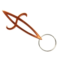 Endo shaped bottle opener key ring with 1" split ring.... from ASI 40589 ZZ...