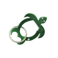 Sea turtle shaped carabiner with 1 1/4" split ring.... from ASI 40589 ZZ...