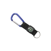 6cm pin hinge Carabiner key holder with compass and web fob.... from ASI...