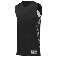 Reversible jersey made with two layers of 100% polyester wicking knit... from...
