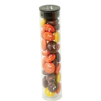 Mini Tube with Imprinted peanut butter and chocolate candy.... from ASI 44900...