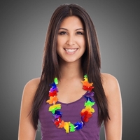 Hawaiian lei with rainbow colored flowers.... from ASI 42016 Brighter...