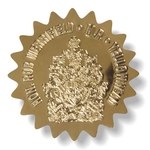 Custom Debossed Gold Decals - Non-Imprinted