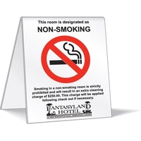 White Styrene Heat Bent Plastic Tents & Displays. All custom sizes.... from...