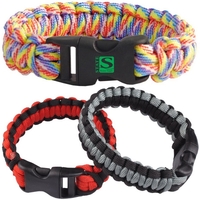 Survival paracord bracelet made of polyester and measuring 9 1/2" L... from...