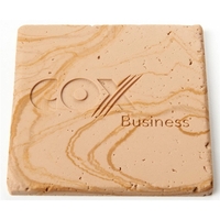 Square Travertine Coaster